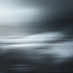 A blurry image of a body of water with a dark sky in the background