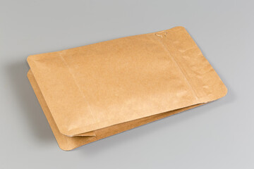 Small sealed paper packing bag with dry products