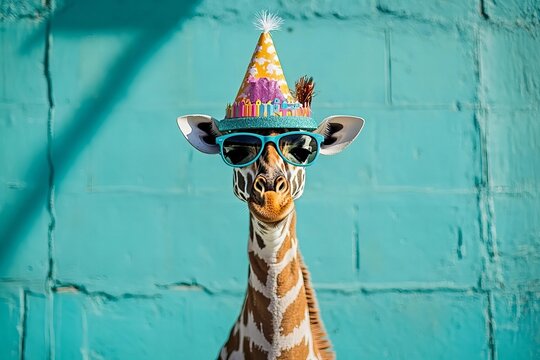 Giraffe Birthday Bash: A Playful Photoshoot Idea for Animal Enthusiasts