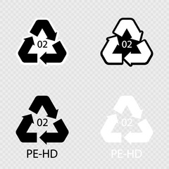 Obraz premium High density Polyethylene 02 PE HD set.