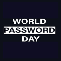 Obraz premium World Password Day Text Banner, Promoting Strong Password Practices