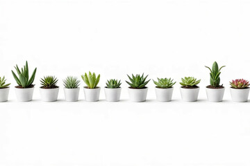 Fototapeta premium Succulent plant display in minimalist style indoor setting botanical photography natural aesthetic