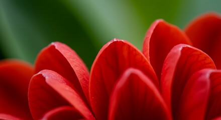 Crimson Embrace: A Floral Macro Study AI Generated