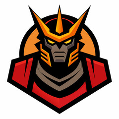 Mecha Warrior mascot logo

