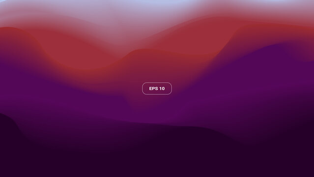 Vector illustration. Landscape with smooth gradient layers. Modern backgrounds, presentations, wallpapers, and web design.
