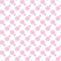 Magical Spring Garden Seamless Vector Pattern Design