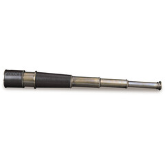 A vintage telescope, used for observing distant objects.