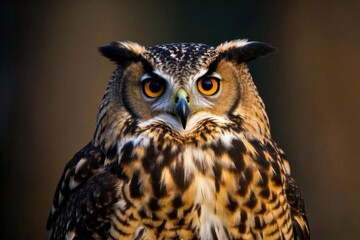 Obraz premium there is a close up of a owl with a very big eyes