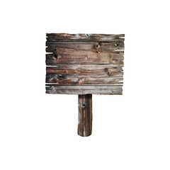 A rustic wooden sign with a simple design, suitable for various outdoor settings.