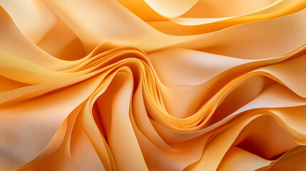 Fototapeta premium Abstract Orange Paper Waves