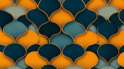 Geometric shapes pattern design, abstract arabesque seamless background