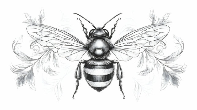 bumblebee drawing illustration