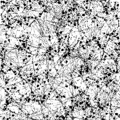 A contemporary pattern with paint splatter,