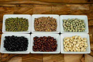 getrocknete Hülsenfrüchte sind ein beliebtes Grundnahrungsmittel