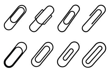 Paper Clip Line Art Graphic for Educational Material Cover Artwork 
