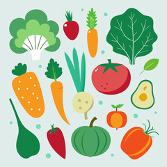 vegetables seamless pattern