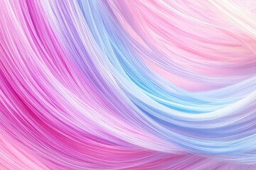 Fototapeta premium Colorful abstract design with soft pastel hair-like textures flowing gracefully