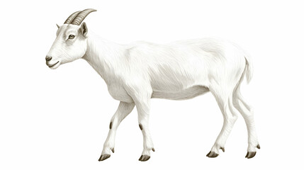 Obraz premium goat drawing illustration