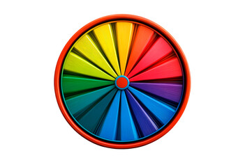 Obraz premium Vibrant color wheel showcasing a gradient isolated on transparent background