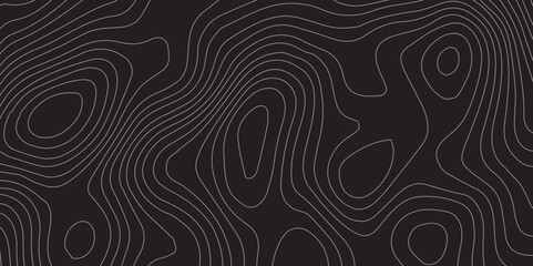 Abstract Luxury-Inspired Topographic Map Design with Fine Line Contours and Wavy Terrain Pattern on a Bold Black Background for Upscale Graphic Design and Digital Art