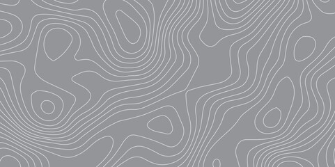Abstract Contour Map Pattern Featuring Black and White Topographic Lines and Circular Elements, Designed for Elegant Geospatial Design, Prints, and Branding Assets