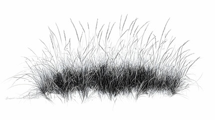 Fototapeta premium drawing grass illustration