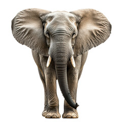 Fototapeta premium Majestic elephant with long ears png elephant png mammal png long?eared elephant png African elephant png wildlife png transparent background image