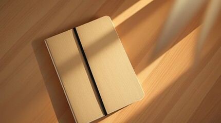 Open Notebook and Pen on Wooden Desk