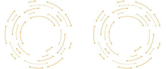 Modern technology rounded lines