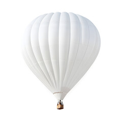White hot air balloon On white background