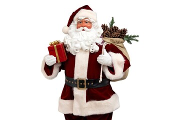 A photo of a Santa Claus figure
