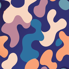 Abstract organic shapes pattern design.