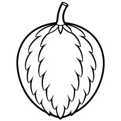 Minimalist Safou Illustration in Vector