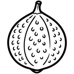Minimalist Safou Illustration in Vector
