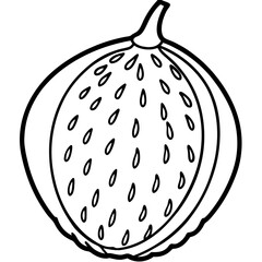 Minimalist Safou Illustration in Vector