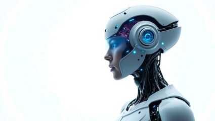 Naklejka premium IA agent on white background