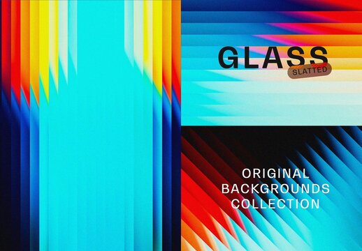 Horizontal Slatted Glass Backgrounds