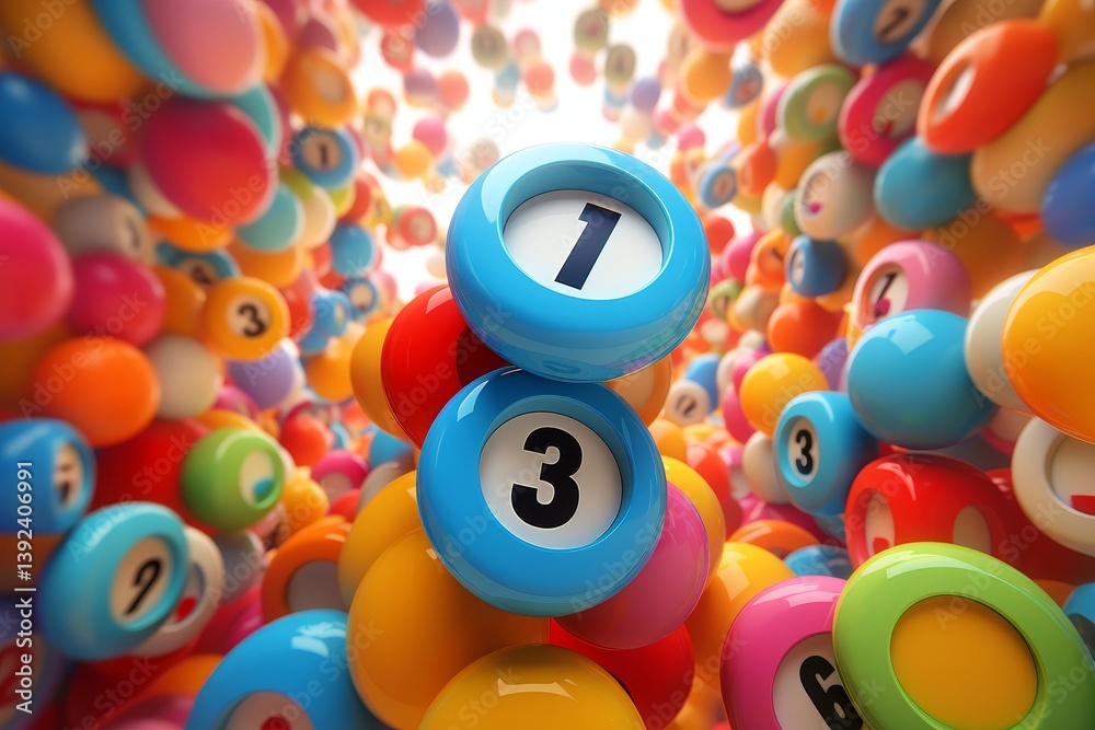 Poster creative background design featuring small block letters and numbers for projects and graphics