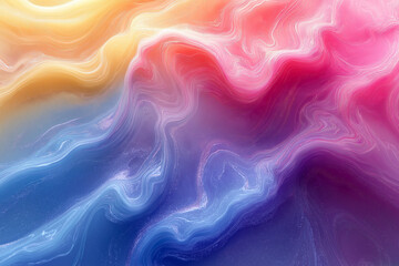 Holographic pastel rainbow background with iridescent texture and soft focus