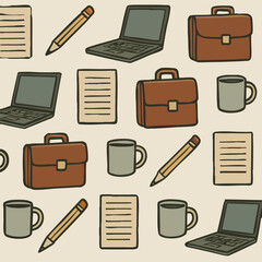 Work Day Print Design in Vector