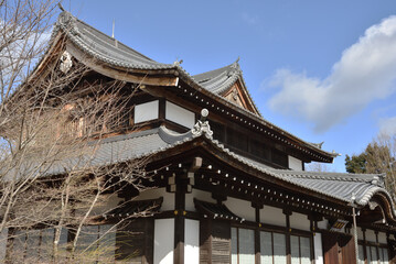 青蓮院飛地　冬の青龍殿(京都市山科区)