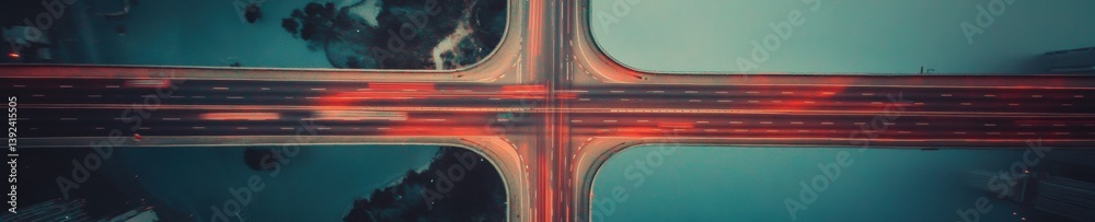 Poster smart city mobility 2030 futuristic urban infrastructure visualization with ai-driven traffic flow o