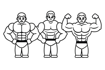 Powerlifter Prime Line Art Showcasing Elite Strength and Training Concepts