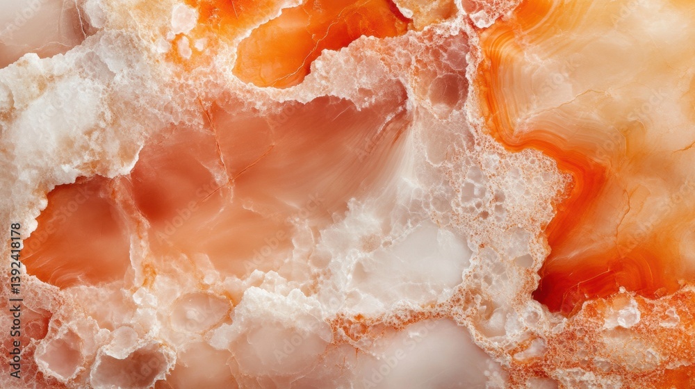 Poster molten marble neurofluidity texture design - organic abstract geology visualization for digital inno