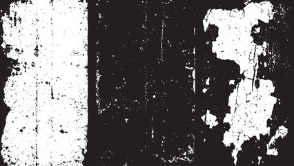Fototapeta premium Grunge white and black texture, vector Abstract texture dirty and scratches frame. Dust particle and dust grain texture