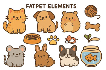 Cute Animals Collection Featuring Cats, Dogs, and More for Kids