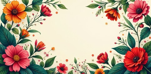 Intricate floral motifs with spanish inspiration, hispanic heritage, latin america