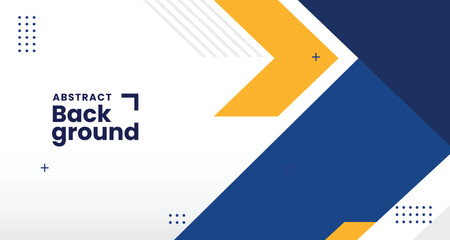 Modern blue yellow abstract presentation background with business corporate concept for design template