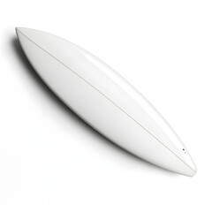 White surfboard On white background