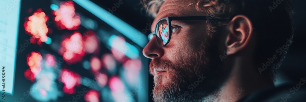 Poster Innovative AI Analytics Immersive Data Visualization for Tech-Forward Professionals, Exploring Cutting-Edge Machine Learning Insights with Next-Gen Digital Intelligence